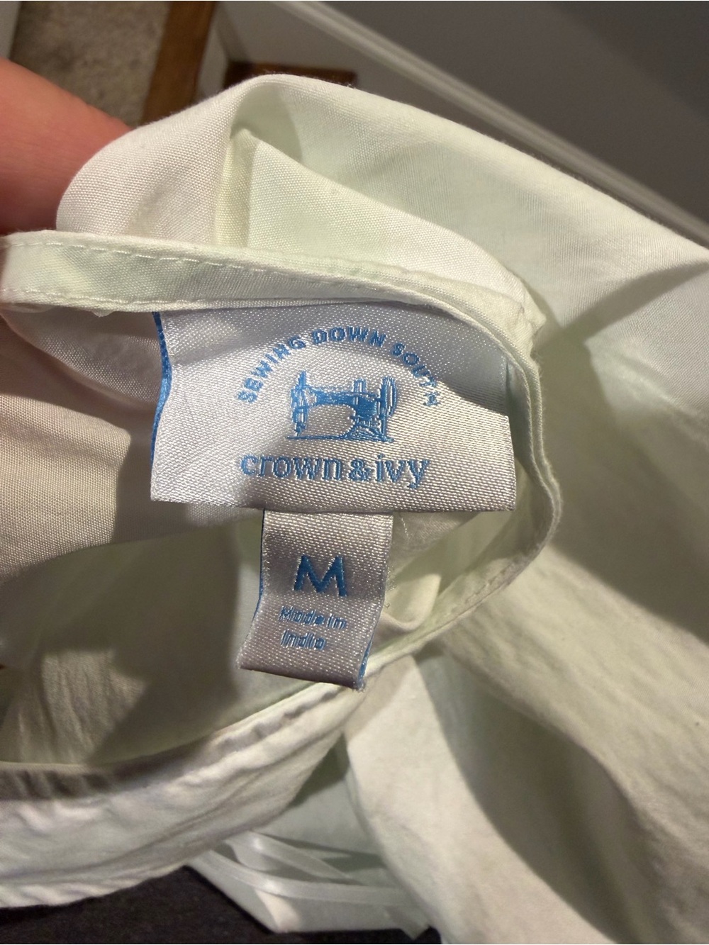 crown & ivy White womens maxi dress